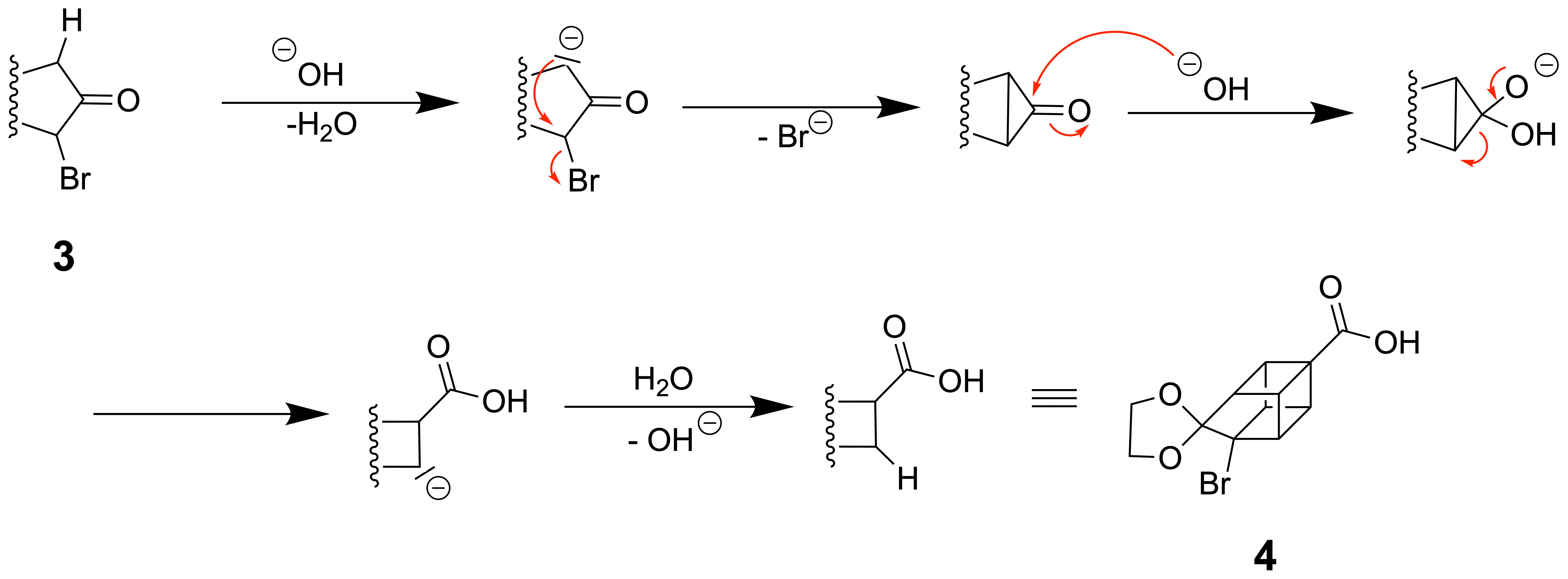 Reaktionsmechanismus der Faworski-Umlagerung