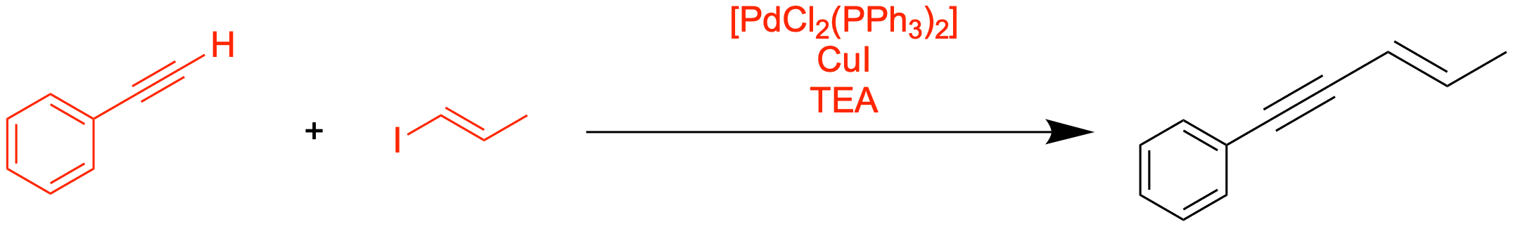 Lösung der Übungsaufgabe zur Sonogashira-Kreuzkupplung