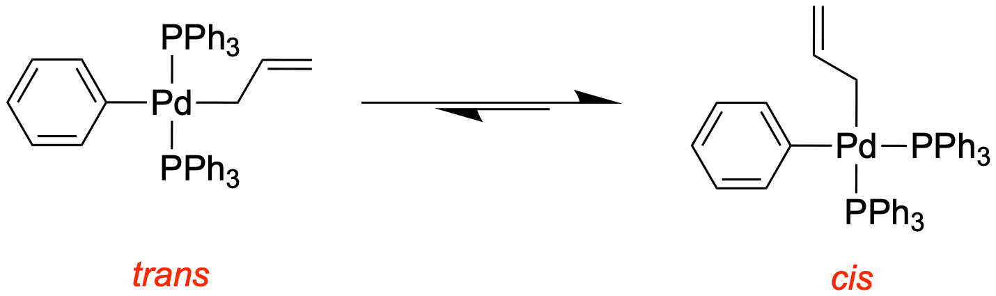 Die trans-cis-Isomerisierung als schnelle Reaktion vor der reduktiven Eliminierung